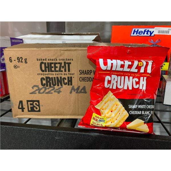 Cheese It Crunch Sharp White Cheddar Crisps 6x92g