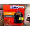 Image 1 : Hefty Strong Black Garbage Bags 30 Gallon - 74 Count - 76.2x83.8 cm