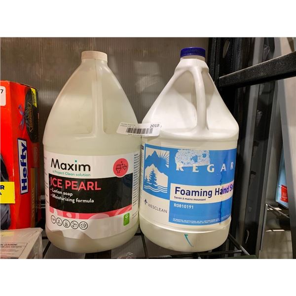 Maxim Ice Pearl Lotion Soap  4L & Regard Foaming Hand Soap 4L
