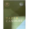 Image 2 : 20 Pack Tabered 10" Classic Candles - Pink & Purple