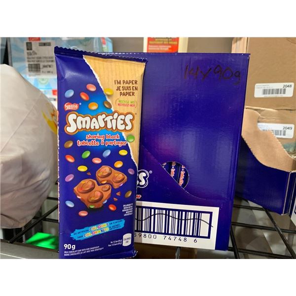 Smarties Sharing Block Chocolate Bar 14x90g
