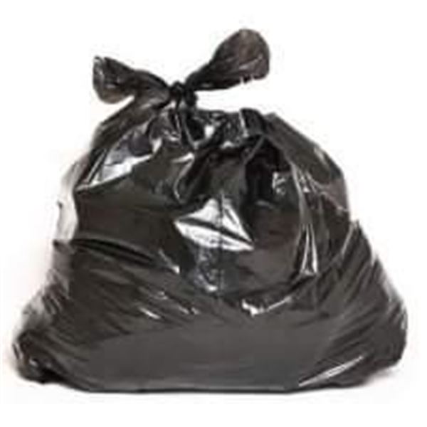 35x50 BLACK GARBAGE BAGS 125/CASE