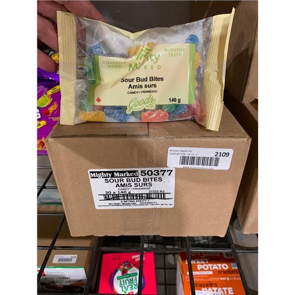 Mighty Marked Sour Bud Bites  20x140g