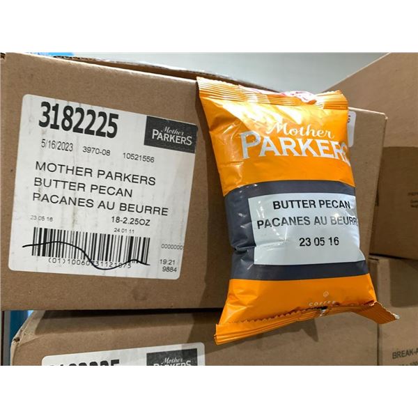 Mother Parkers Butter Pecan Coffee Grounds 18 x 2.25oz