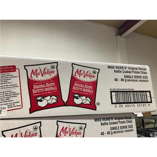 Miss Vickie's Original Recipe Kettle Cooked Potato Chips 40 x 40g