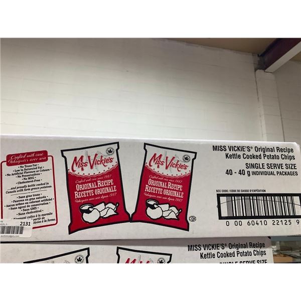 Miss Vickie's Original Recipe Kettle Cooked Potato Chips 40 x 40g