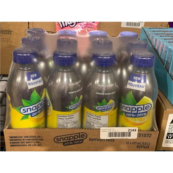 Snapple Zero Lemon Tea 12 x 473ml