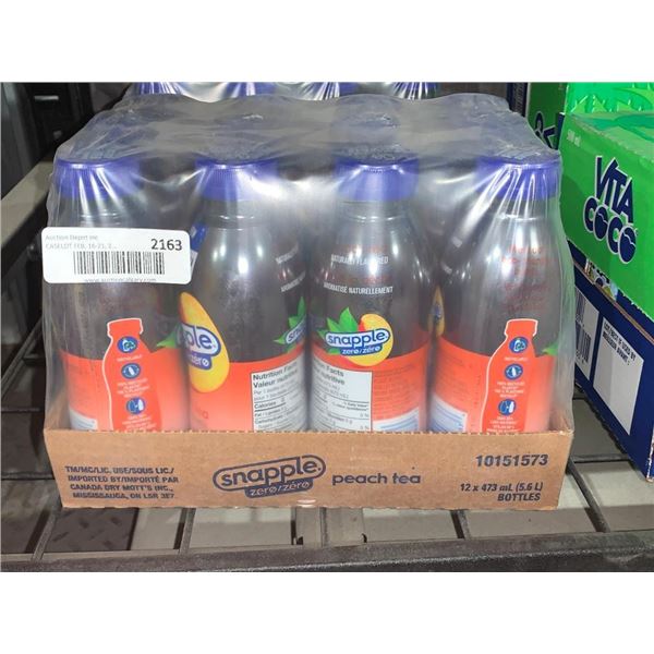 Snapple ZERO Peach Tea 12 x 473ml
