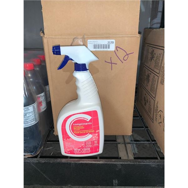Compliments Disinfectant Bathroom Cleaner 12 x 950ml