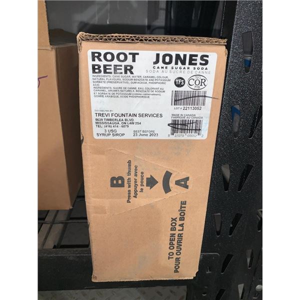 Jones Cane Sugar Soda Root Beer Syrup 3 US Gallons