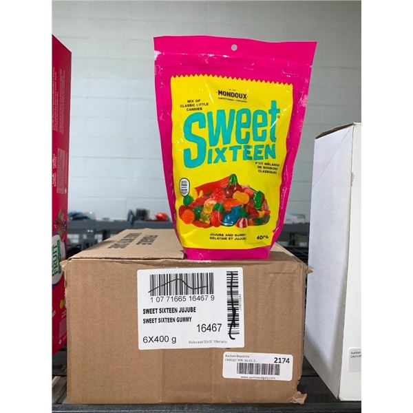 Mondeux Sweet Sixteen Jujube & Gummy Candy 6 x 400g