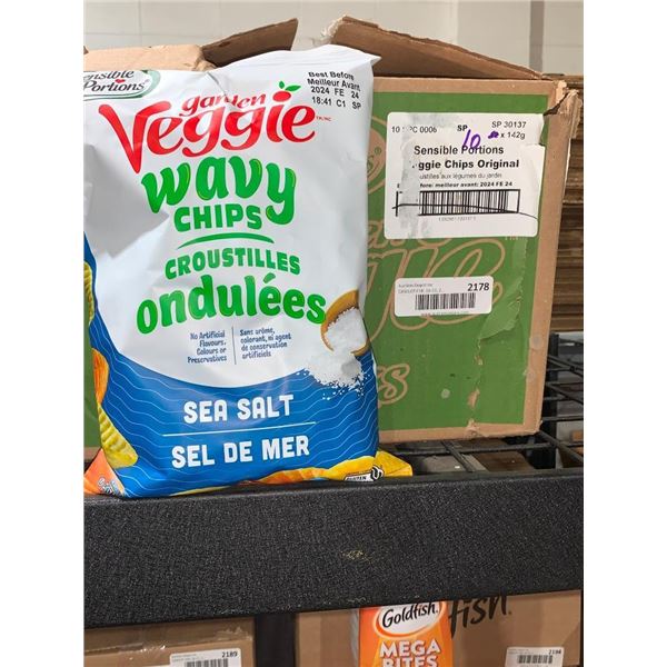 Garden Veggies Wavy Chips Sea Salt 10 x 142g