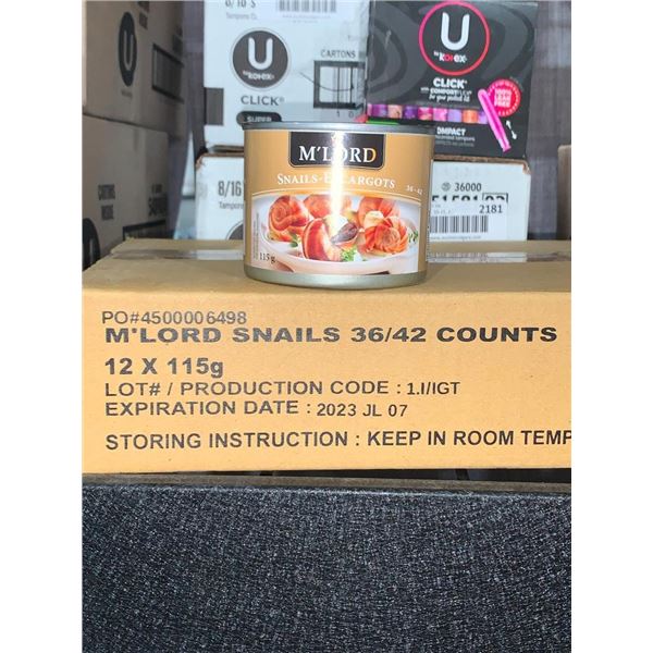 M'Lord Snails 12x115g