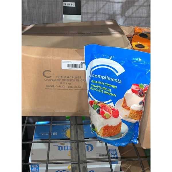 Compliments Graham Crumbs 12x400g