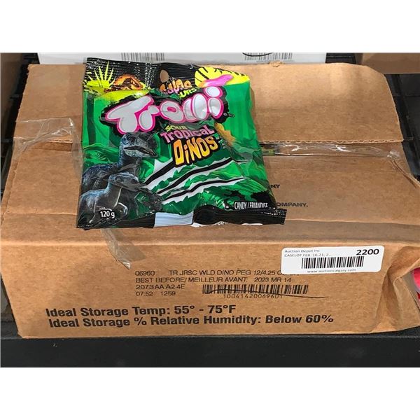 Trolli Tropical Dino Gummies 12x4.25oz