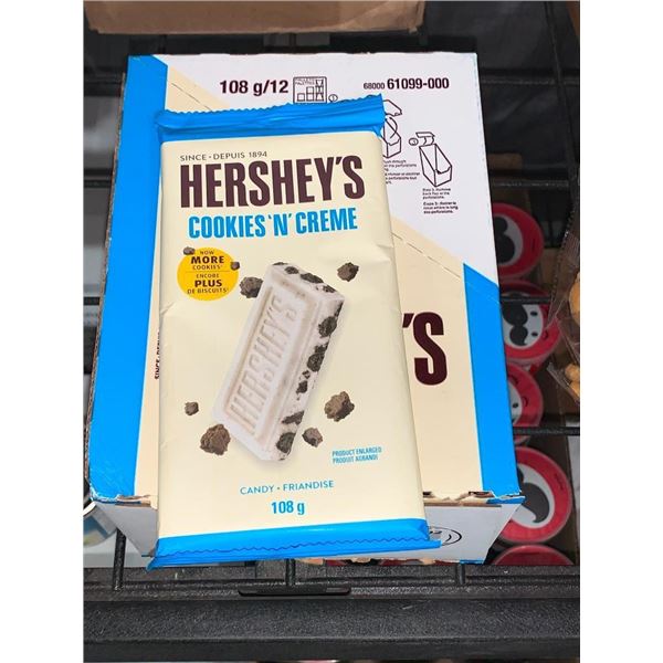 Hershey's Cookies & Cream Candy Bars 12x108g