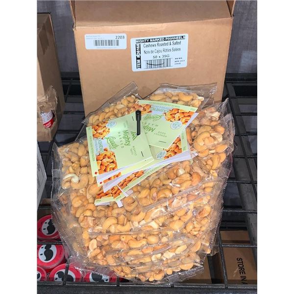 Might Marked Roasted & Salted Cashews 50x35g