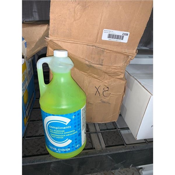 Compliments All Purpose Household Ammonia 8x1.8L