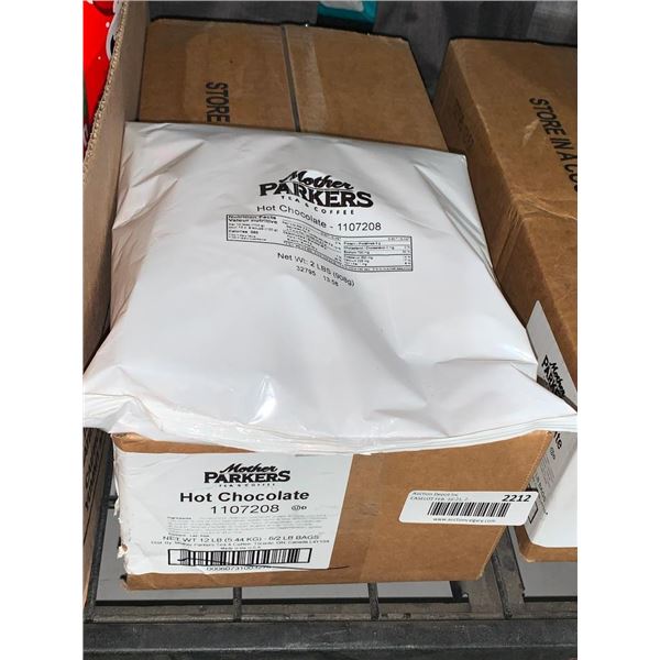Mother Parkers Hot Chocolate Drink Powder Mix 6x2Lb Bags