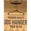 Image 2 : Premium Quality Kids Hangers Pack of 60 - Black