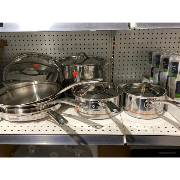 Kirkland signature 10 piece stainless steel cookware set
