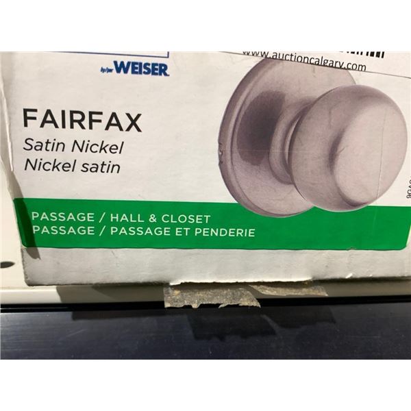 Weiser elements passage door knobs lot of 4