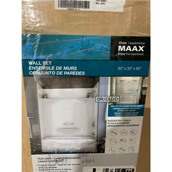 Maxx 30x60x60" Wall Set-freight damaged