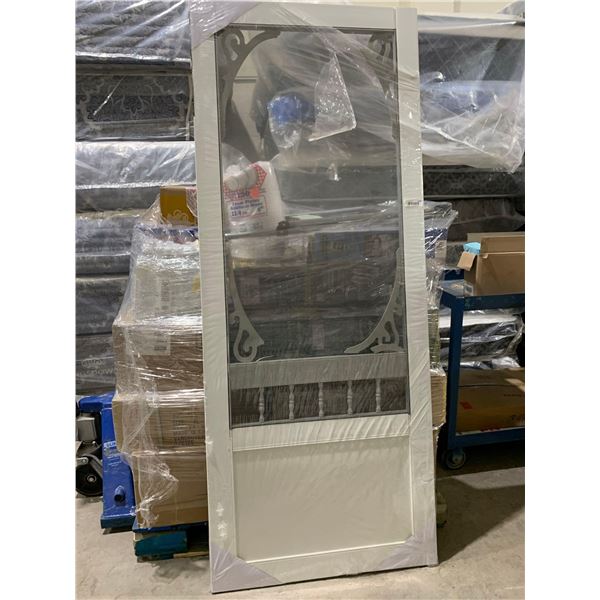 Wood screen door / storm door, see damage in pictures