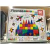 Image 1 : Picasso Tiles 3-D Magnetic Building Tiles 60pcs