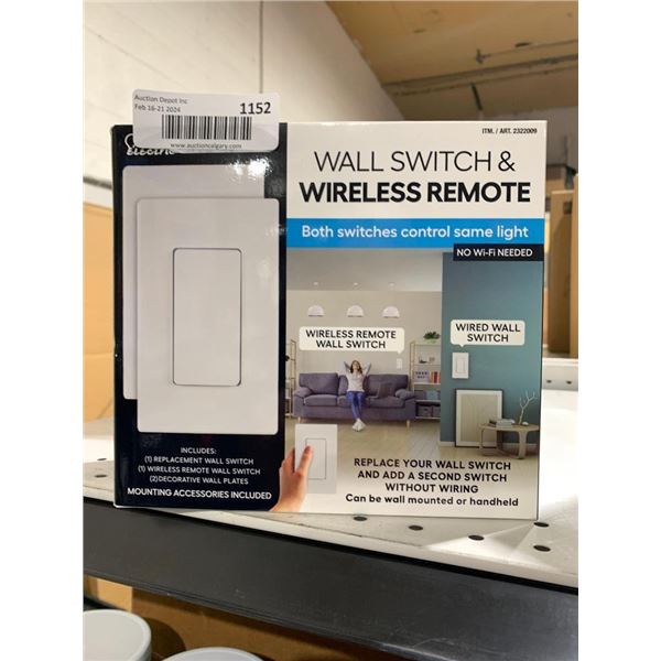 Wall Switch & Wireless Remoter No Wi-Fi Needed