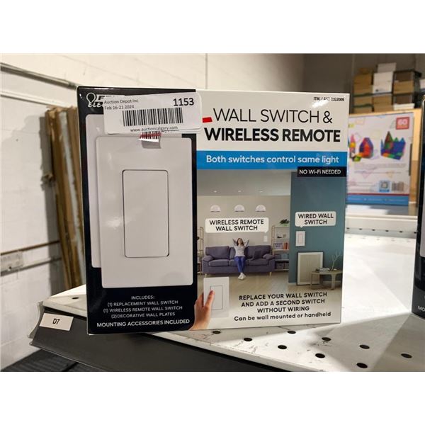 Wall Switch & Wireless Remoter No Wi-Fi Needed