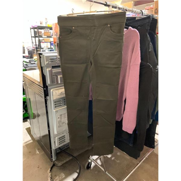 UP! Ladies Slip On Stretch Casual Dress Pant  - Size 2