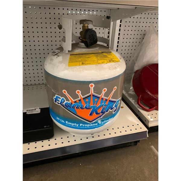 Flame King 20lb empty propane tank