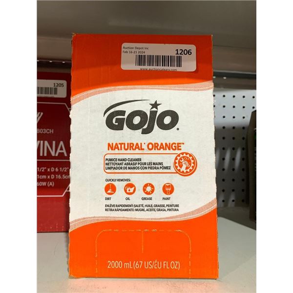 GOJO Natural Orange Pumice hand cleanner.