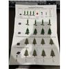 Image 1 : Upgraded 4-pack solar Christmas tree pathway lights outdoor decoration waterproof.