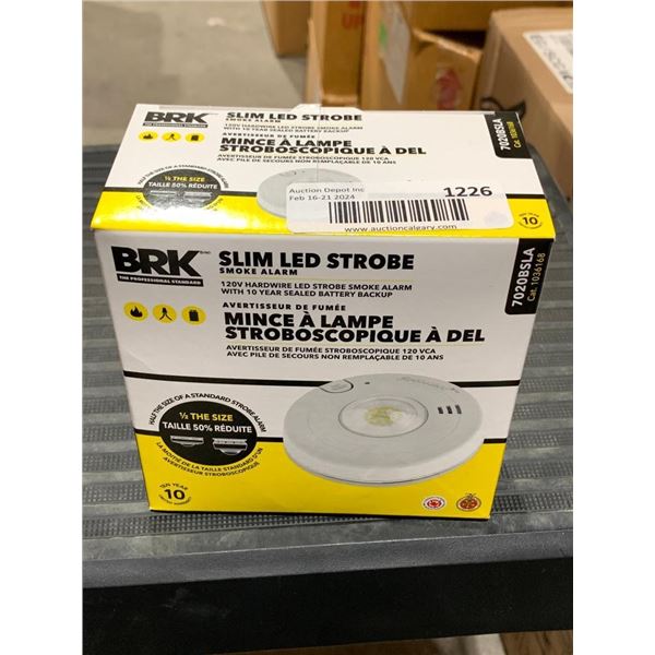 BRK Slim Led strobe smoke alarm.