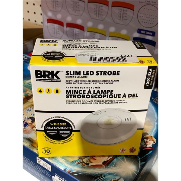 BRK Slim led strobe smoke alarm.