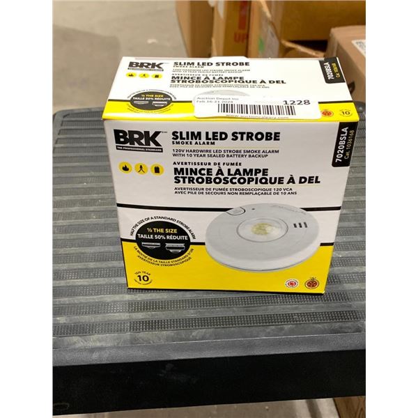 BRK Slim led strobe smoke alarm.