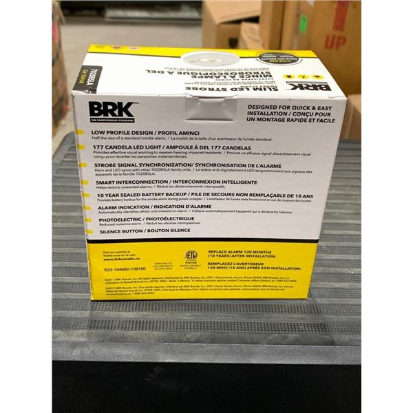 BRK Slim led strobe smoke alarm.