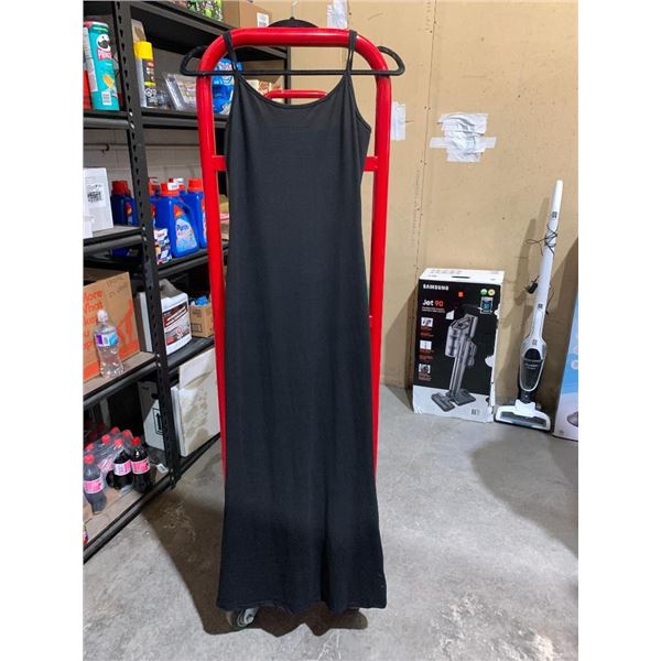 Ladies Long Black Slip Dress Size Small