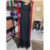 Image 2 : Ladies Long Black Slip Dress Size Small