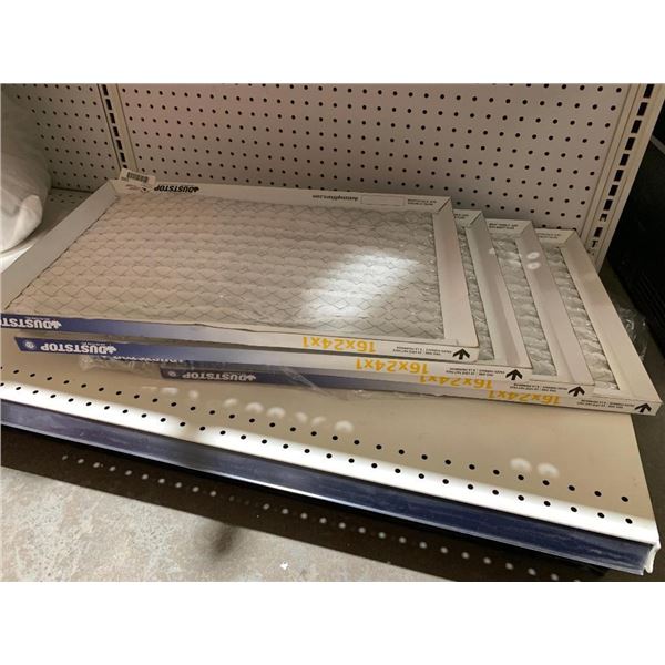 DUSTSTOP AIR FILETERS 16X24X1 LOT OF 4.