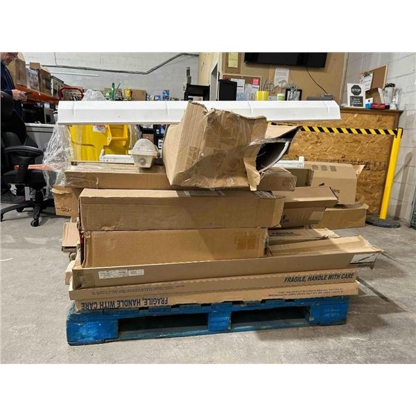 Skid OF Assorted LED And Florescent Lighting