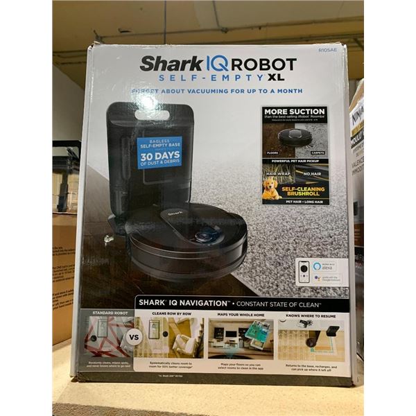 Shark IQ robot self-empty xl vacuum system.