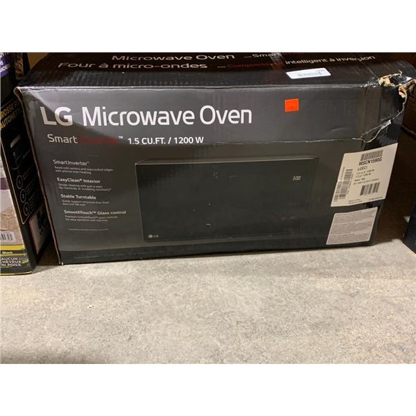 LG MIcrowave over with smart inverter.