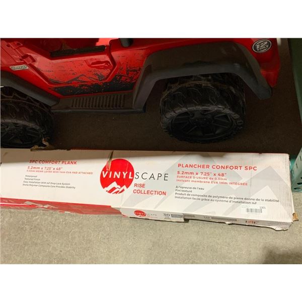 VINYLSCAPE rise collection, plancher fonfort spc 5.2 mm x 7.25" x 48" flooring lot of 2.