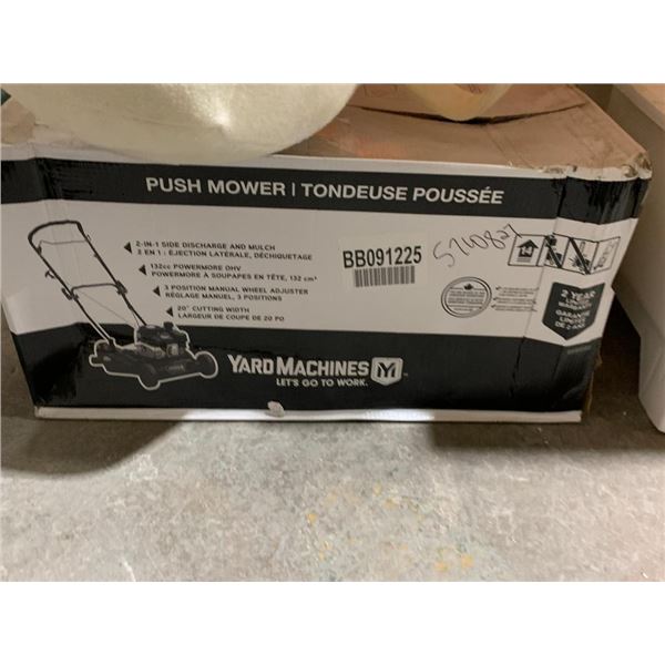 YardMachines Push Mower.