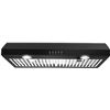 Image 1 : SNDOAS Under Cabinet Range Hood 30 inch,Stainless Steel Range Hood with 500 CFM,Black Range Hood Duc