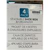 Image 2 : 4 Pack stackabke shoe box and organizer.