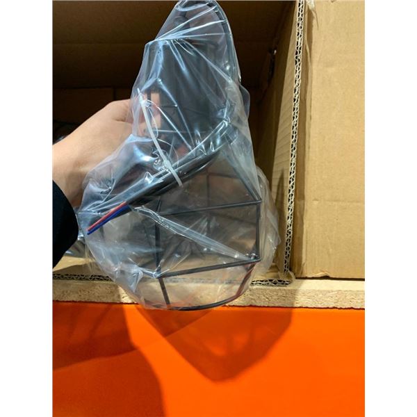 Retro Cage Metal Hanging Lamp Lot of 3  ( Not Exactly as shown in Stock Photo)